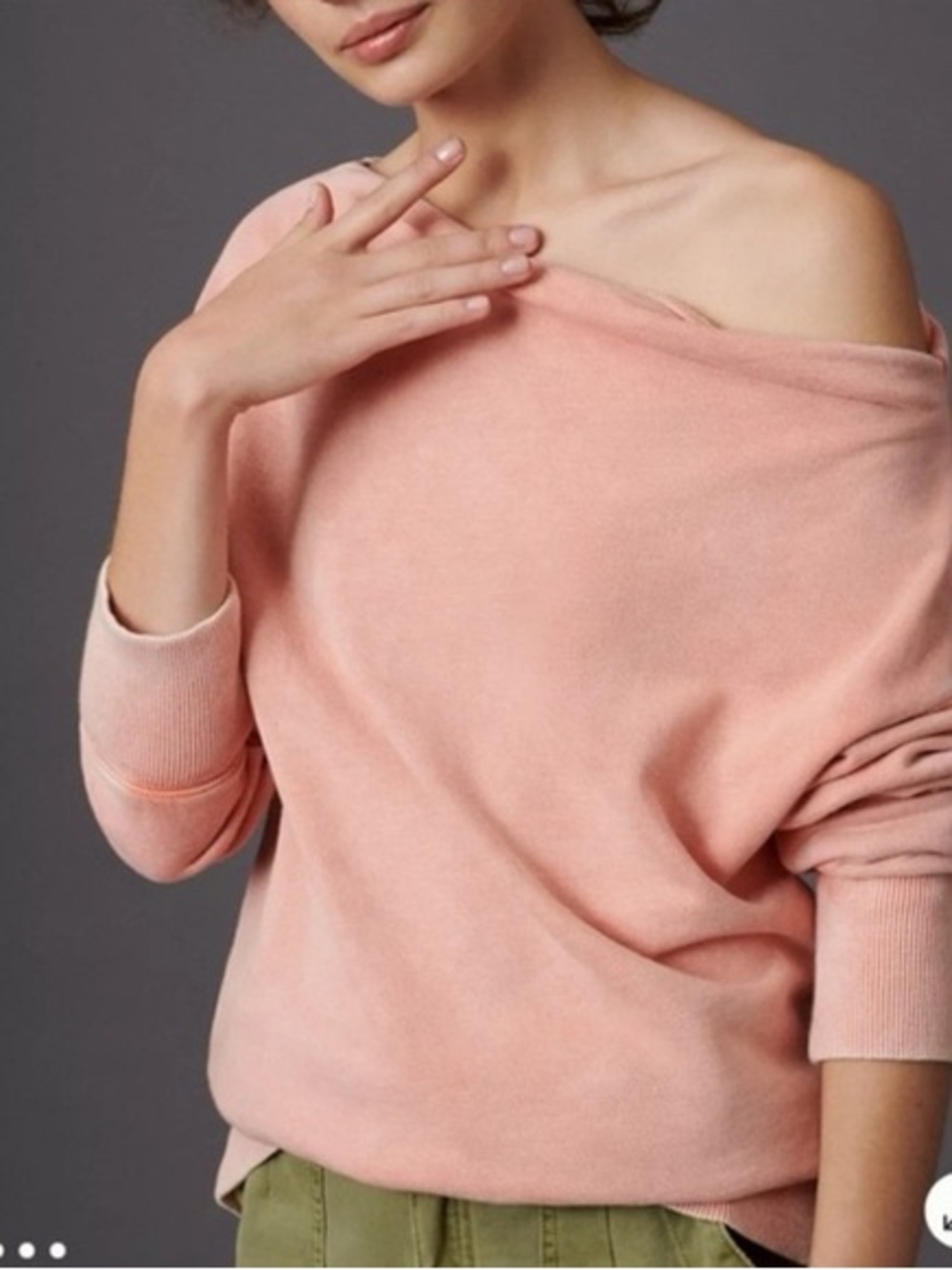 Pilcro Anthropologie Donna Tunic Sweater Peach Size XS